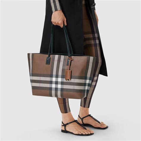 burberry mulbury tote|burberry check and leather tote.